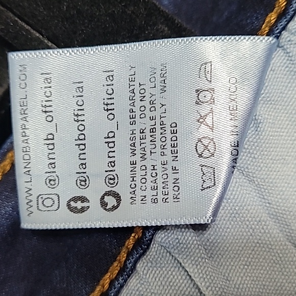 Lucky & Blessed Flares Dark Wash Leg Inserts - Picture 7 of 11